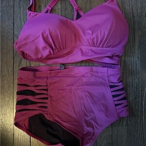 Torrid High Waisted 2 Piece Swimsuit